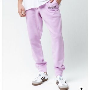 Lilac adidas joggers